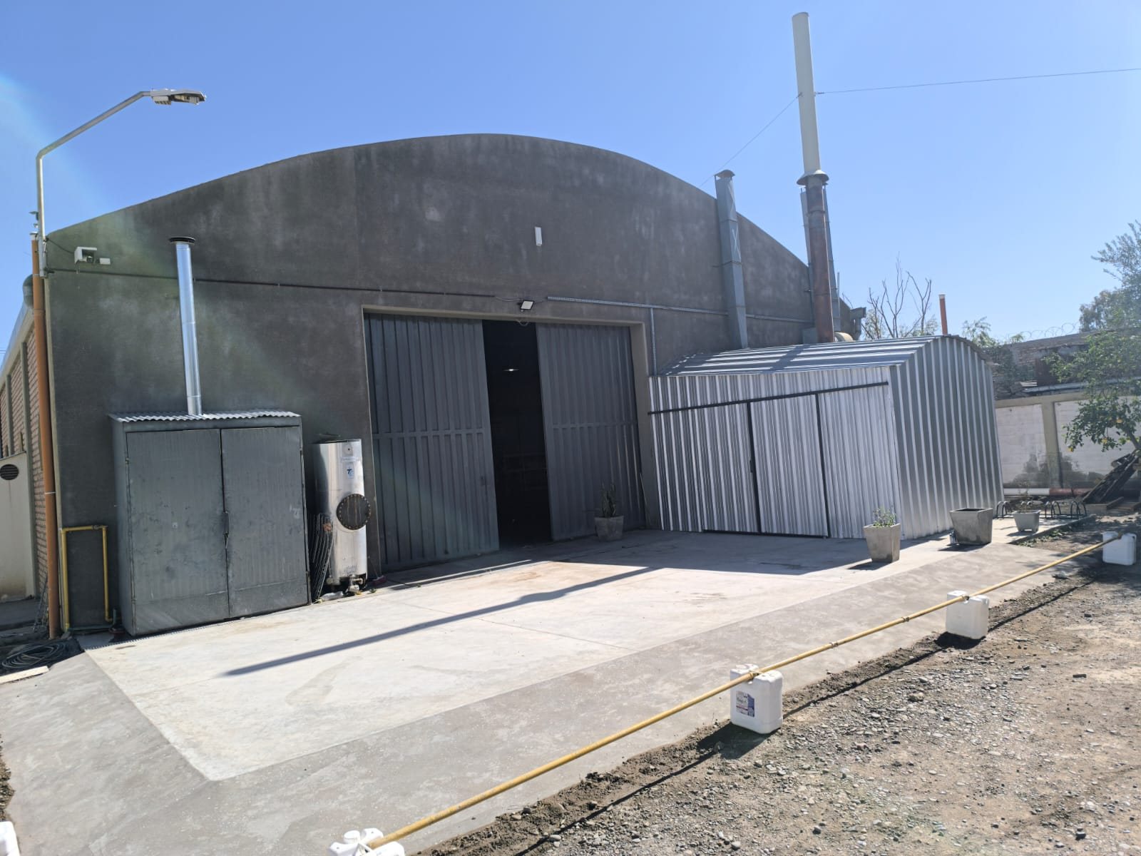 Trabajo civil con hormigón en planta